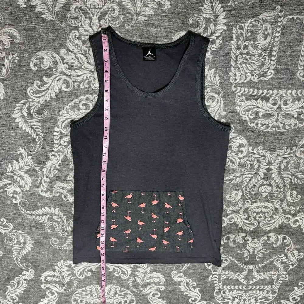 Nike Jordan AJ1 Men's Tank Top M Multicolor Flamingo Print Sleeveless